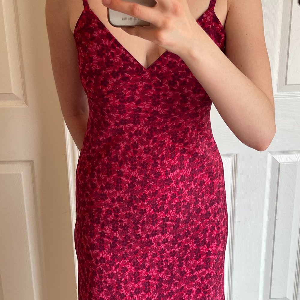 floral pink dress